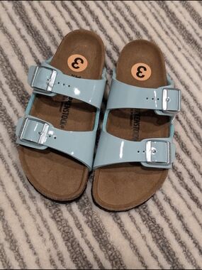 Birkenstock Arizona Surf Green Sandals Size 3 Youth